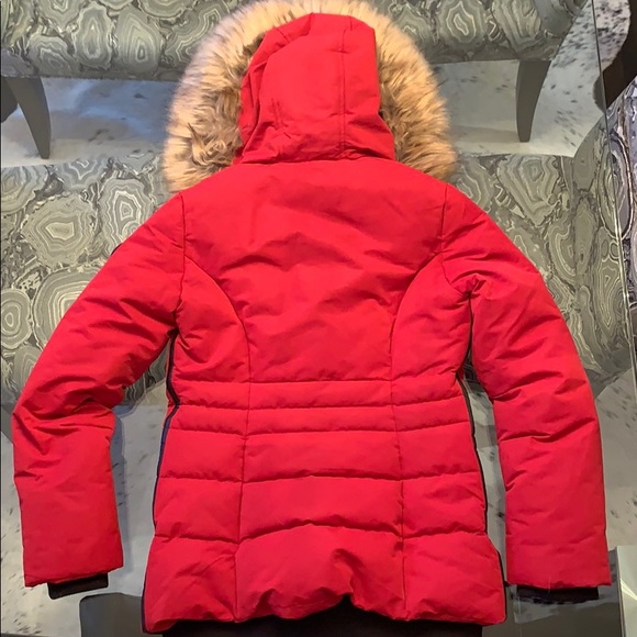 Nearly new stylish red Point Zero winter bomber - Picture 2 of 2